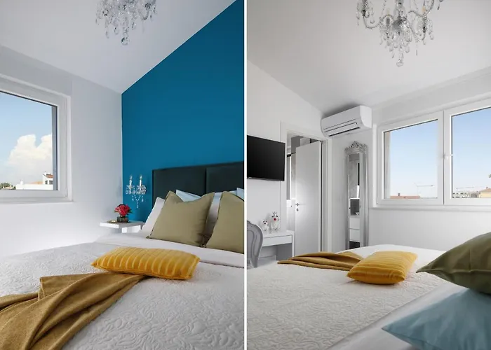 Penthouse Blue Horizon- A Luxury Penthouse With Infinity Pool, Hot Tub, Sauna And Sea Views! 아파트 포레치